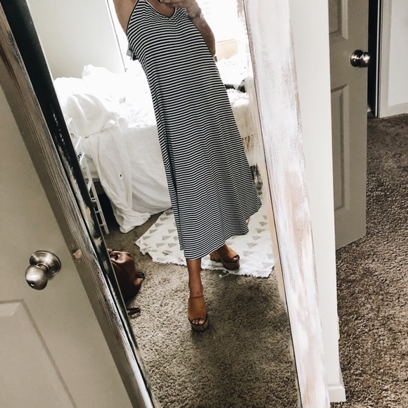 Striped stretchy maxi dress - Picture 5 of 6